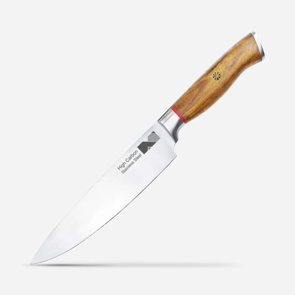 8-inch Chef Knife with Wood Handle