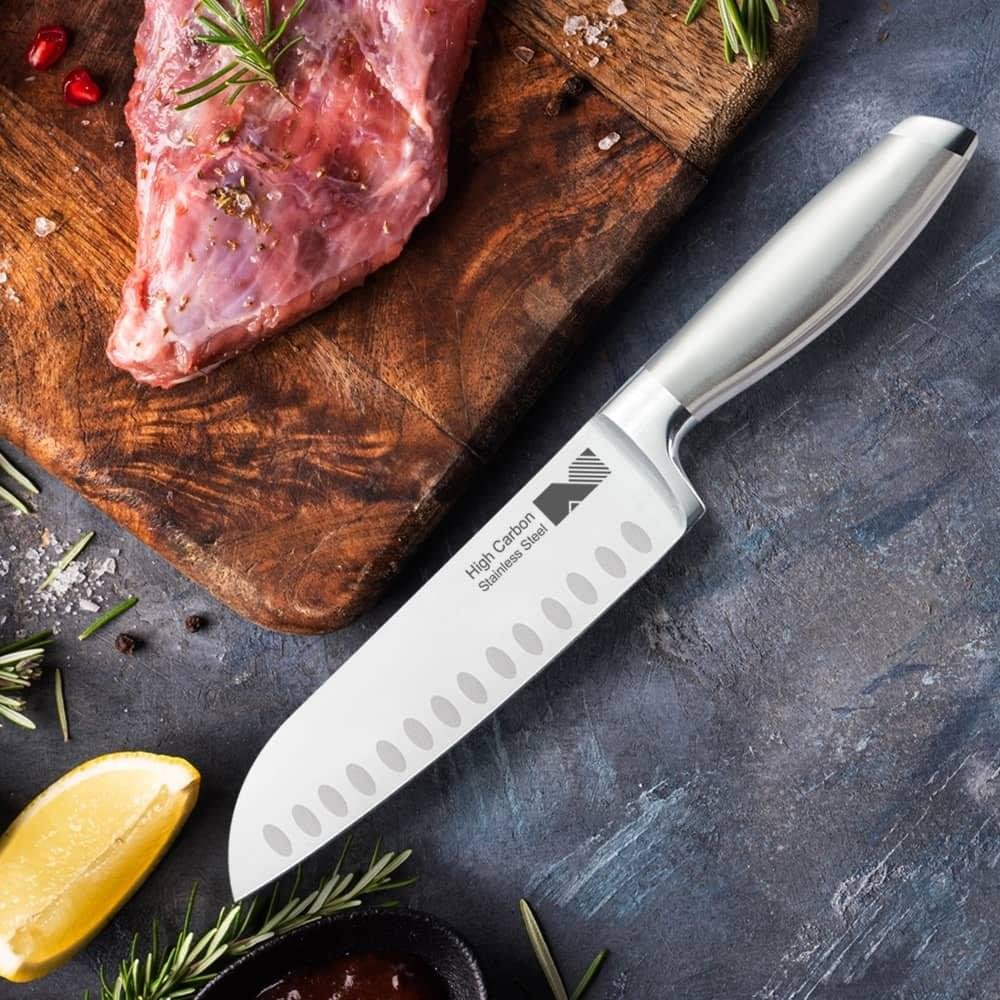 7-inch Santoku Knife with Hollow Handle - Image 2
