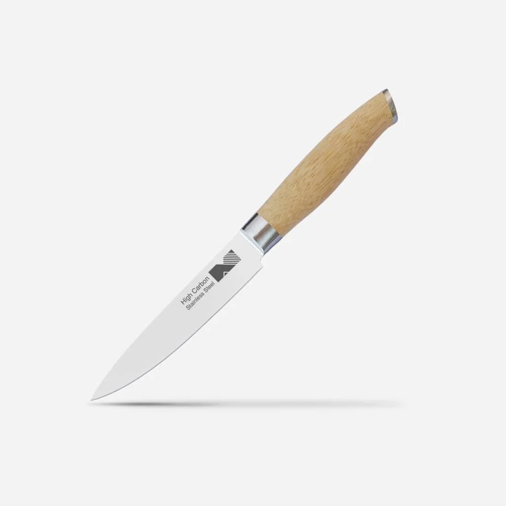 5-inch Utility Knife with Bamboo Handle